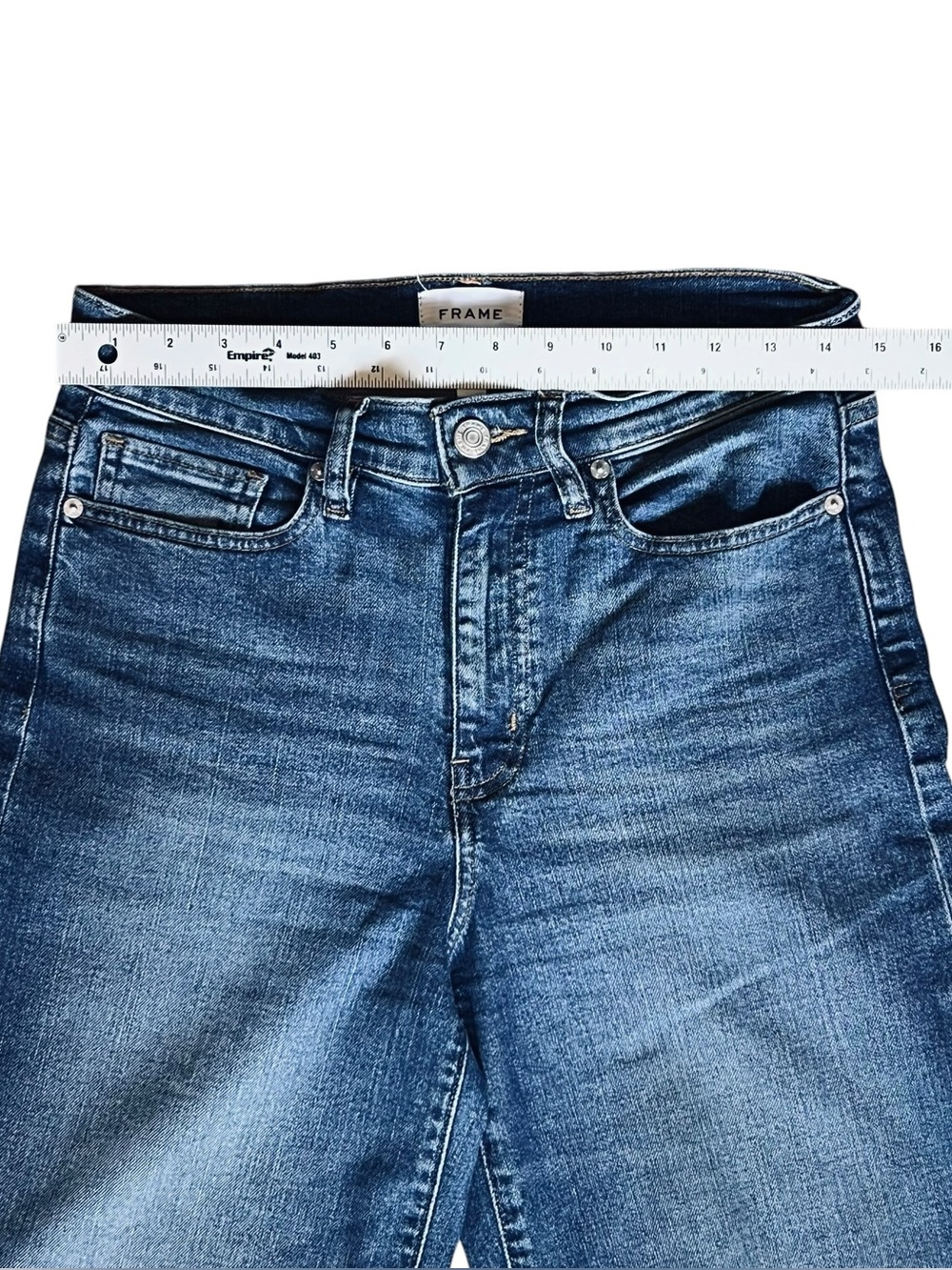 Frame Women’s Sz 28 High Rise Le Palazzo Crop Wide Leg Jeans - Picture 12 of 16